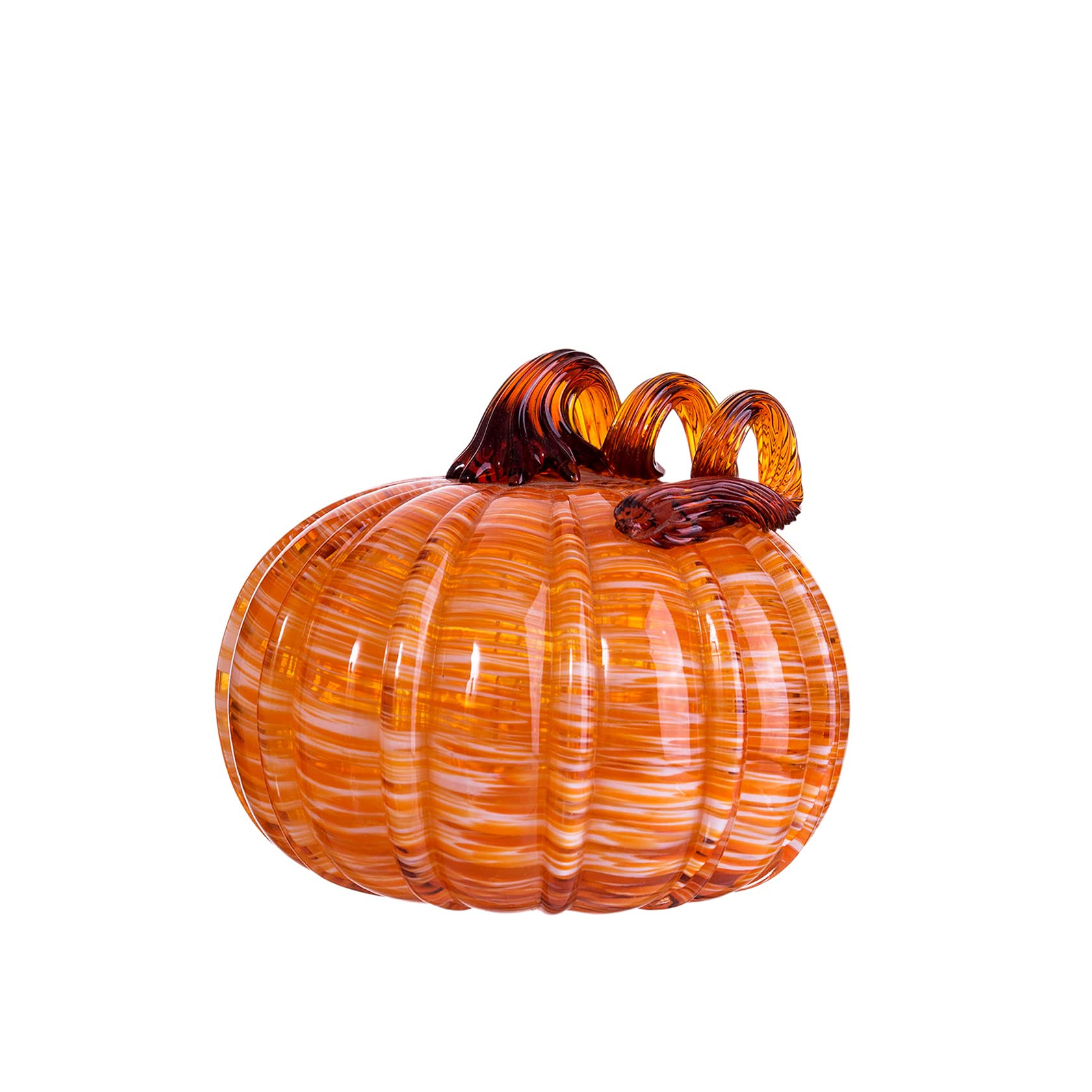 Gorgeous Home Glass Pumpkin Decorations for Halloween Fall Harvest Thanksgiving Handmade Art Collect | Amazon (US)
