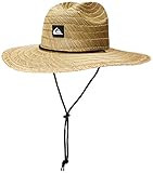 Quiksilver mens Pierside Straw Lifeguard Beach Straw Sun Hat, Natural/Black, Large-X-Large US | Amazon (US)