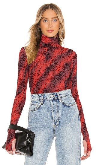 Classic Printed Turtleneck Bodysuit | Revolve Clothing (Global)