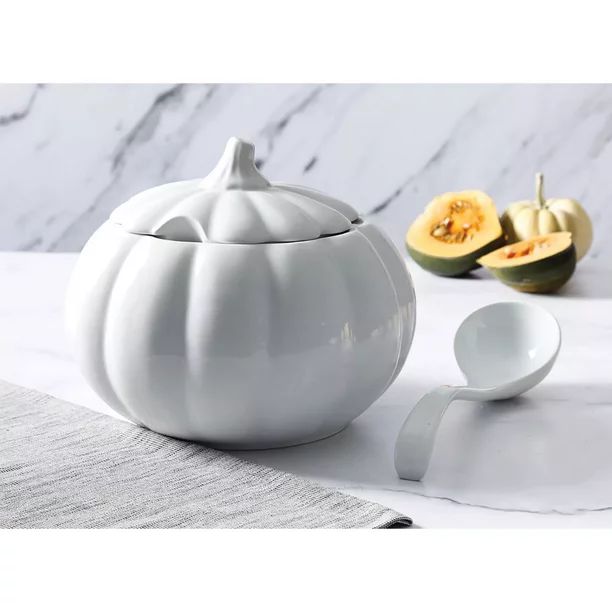 Martha Stewart Pumpkin Tureen with Lid and Ladle - Walmart.com | Walmart (US)