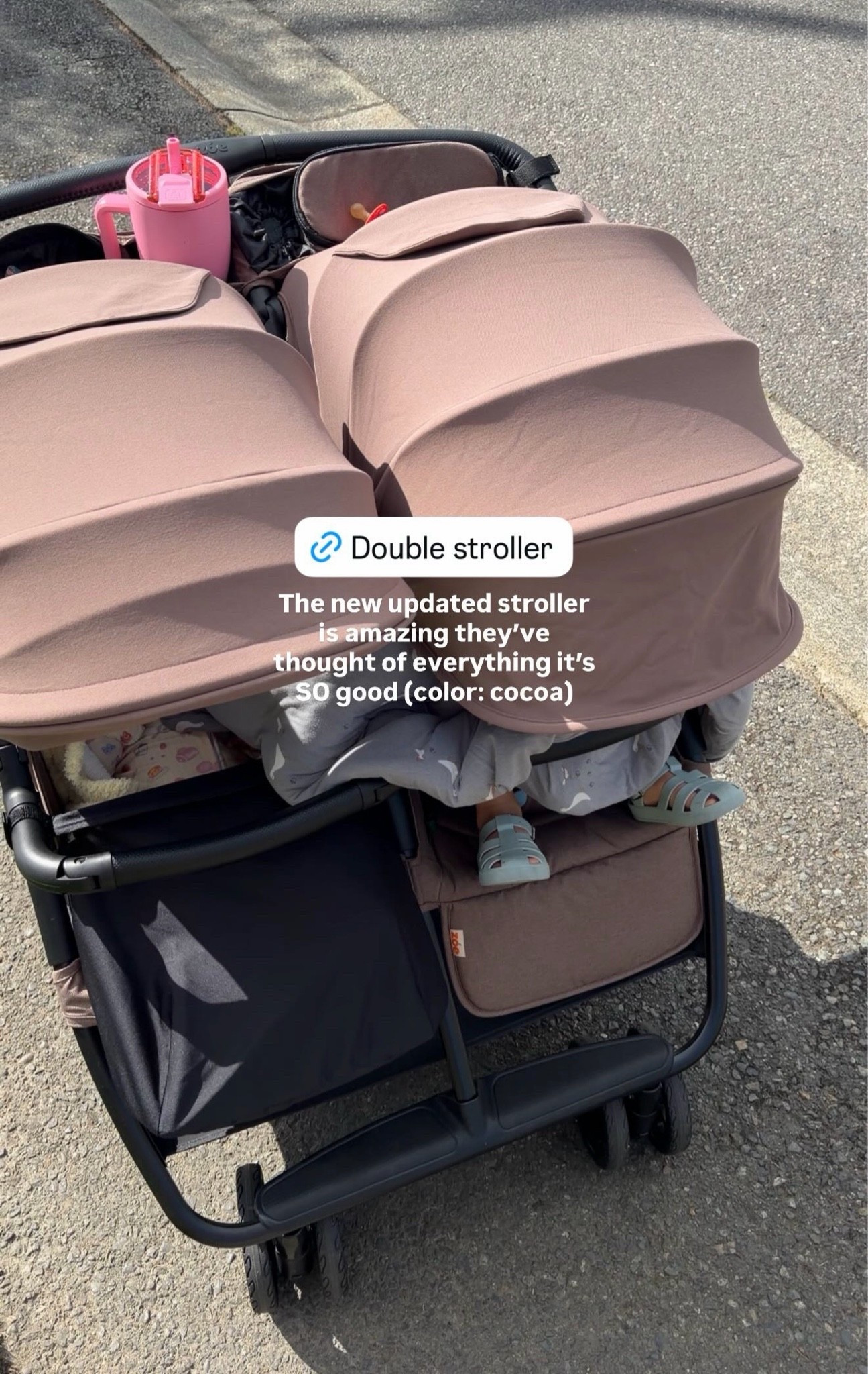 Love this double stroller they’ve thought of everything for it - works for newborn also!! Smooth ride, lightweight, collapsing easily. Love it. Sneakers true to size 8 I’ve worn for 2+ years my faves 

#morningroutine #walking #newbalance #momlife #brumate #zoe #newbalance

#LTKdayinmylife #LTKselfcare #LTKmorningroutine