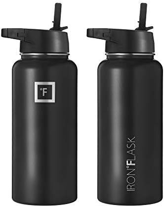 Iron Flask Sports Water Bottle - 32 Oz, 3 Lids (Straw Lid), Leak Proof, Vacuum Insulated Stainless S | Amazon (US)