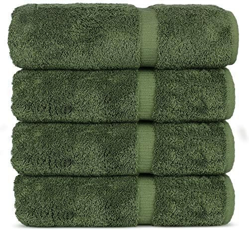 Amazon.com: Luxury Hotel & Spa 100% Cotton Premium Turkish Bath Towels, 27" x 54'' (Set of 4, Mos... | Amazon (US)