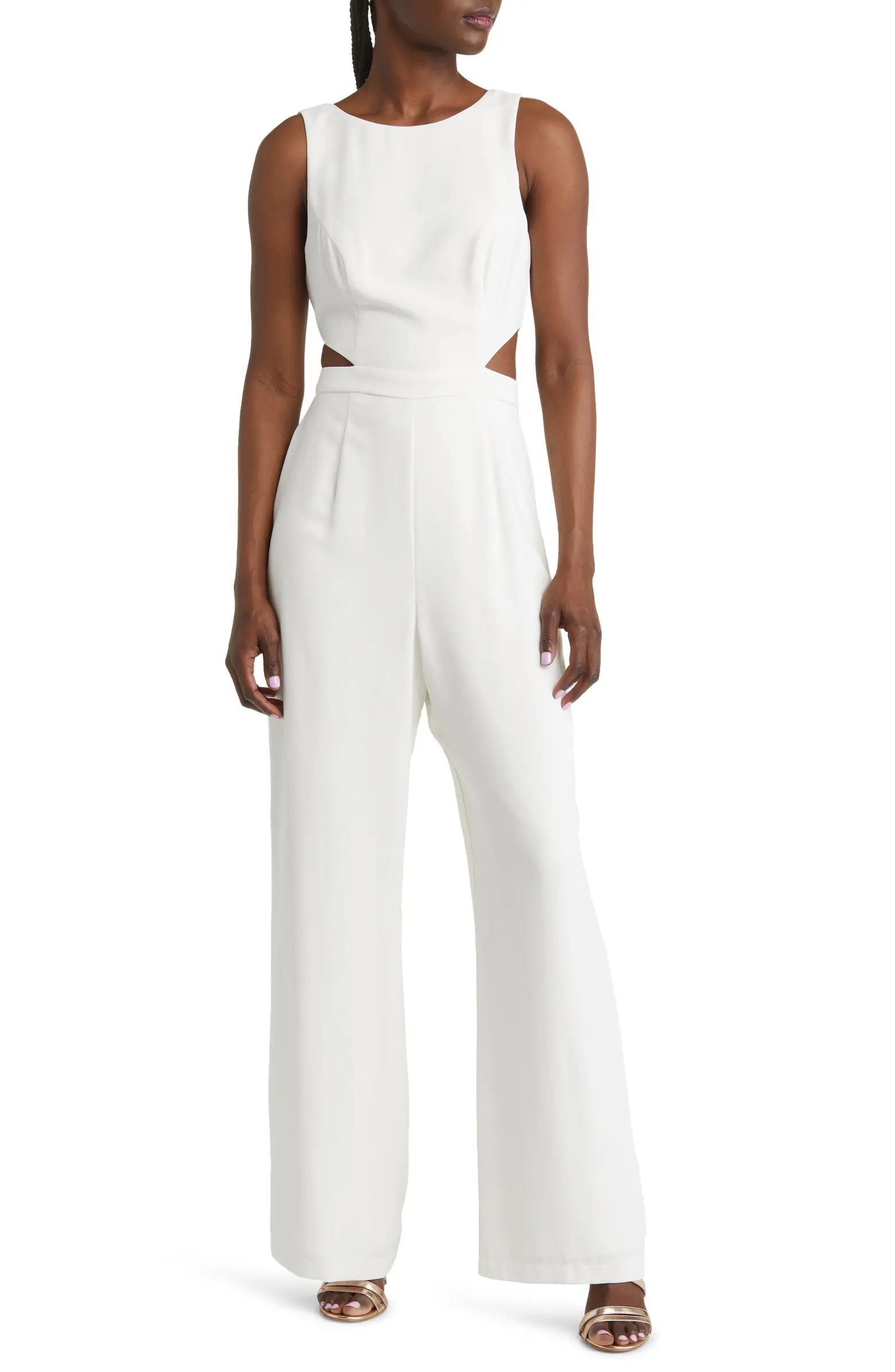 Moments to Remember Sleeveless Cutout Jumpsuit | Nordstrom