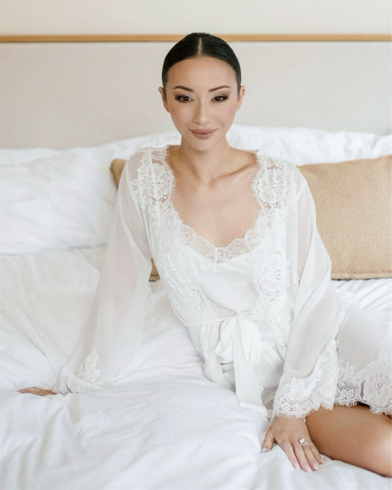 Wedding day getting ready outfit 🤍✨

Absolutely loved my wedding day getting ready outfit. Thought it was classic, elegant, and timeless. Beautiful lace and sheer details.
Wedding day, wedding morning look, wedding day getting ready outfit, getting ready, wedding morning glam, wedding makeup, wedding hair, lace robe, lace pajamas, lace set, wedding beauty, wedding glam, first look, wedding morning

#LTKFindsUnder100 #LTKWedding #LTKStyleTip