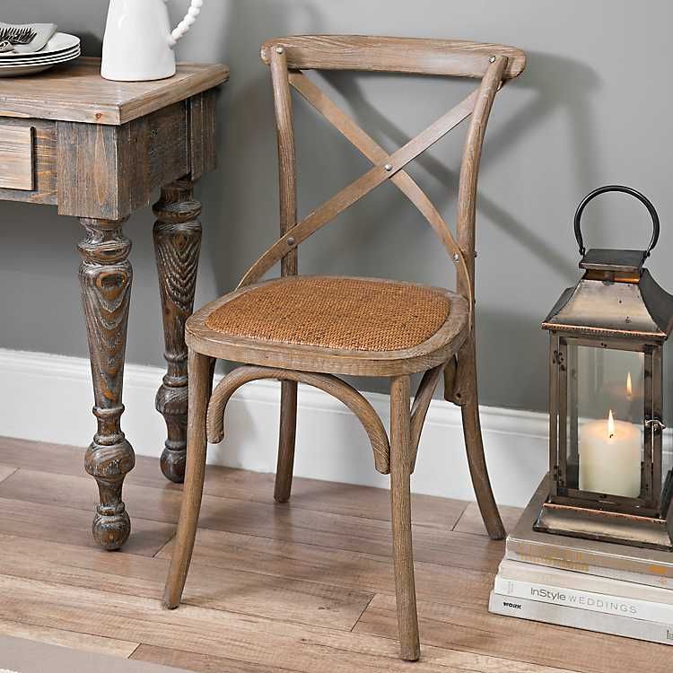 Weathered X-Back Dining Chair | Kirkland's Home