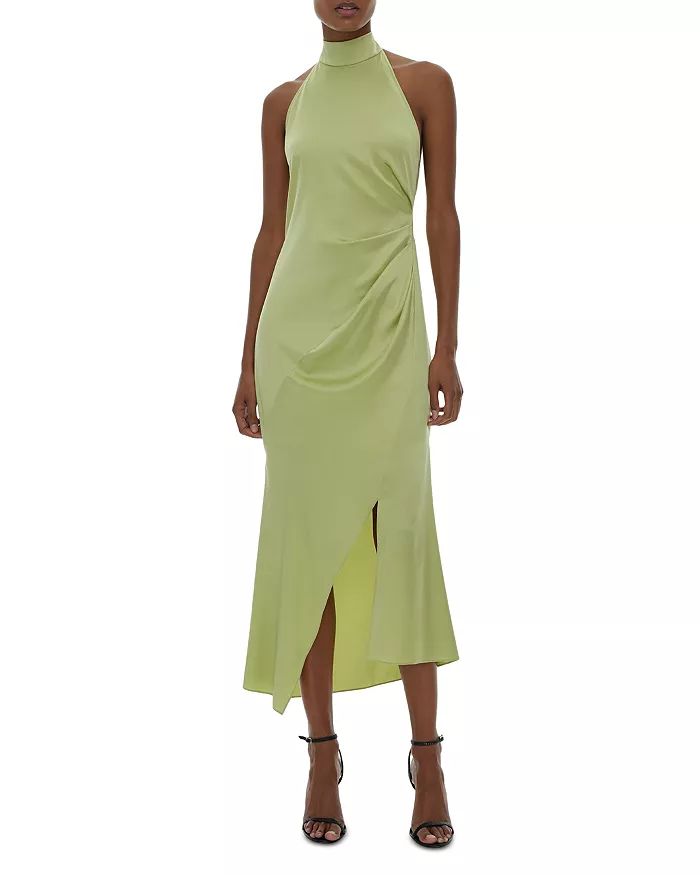 Silk Halter Midi Dress | Bloomingdale's (US)