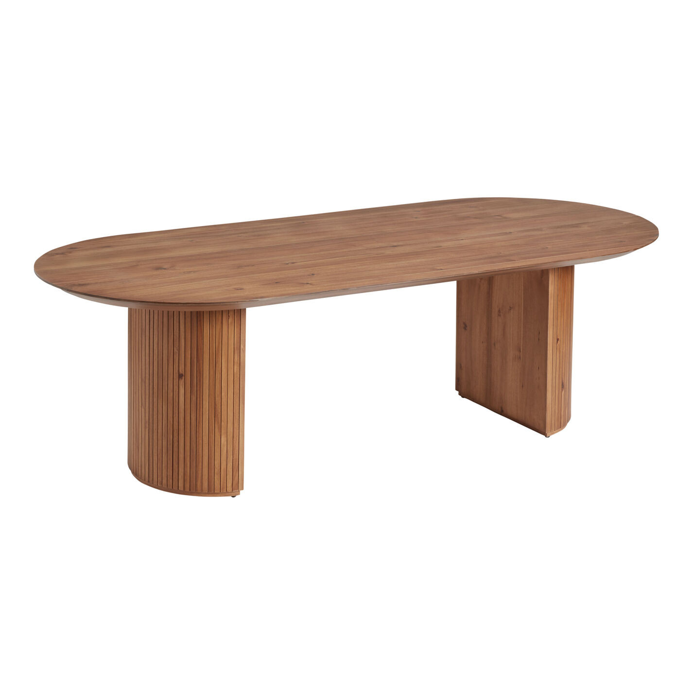Extra Long Oval Wood Fluted Russo Dining Table | World Market