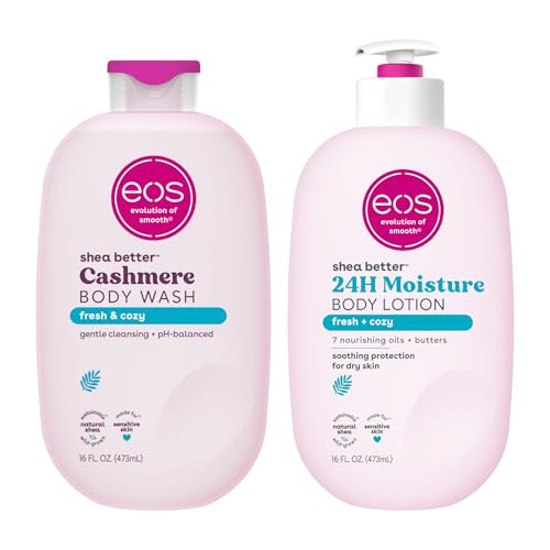 eos Shea Better Body Lotion+ Body Wash, Fresh & Cozy | Amazon (US)