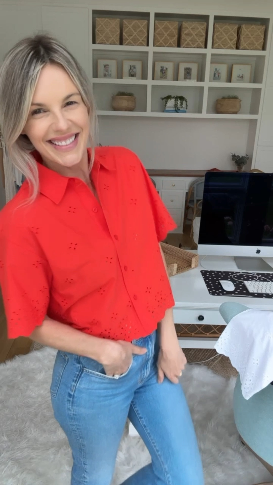 How I styled this top! Linking it in black and white as well. Sooo cute for summer and love the eyelet design. Only $24!

#LTKSeasonal #LTKStyleTip #LTKFindsUnder50