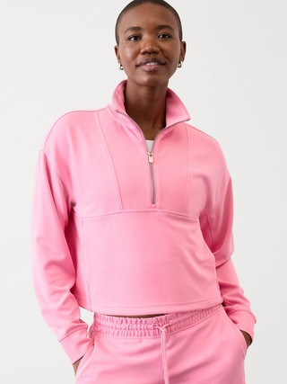 Seasoft Rib 1/4 Zip Popover | Athleta