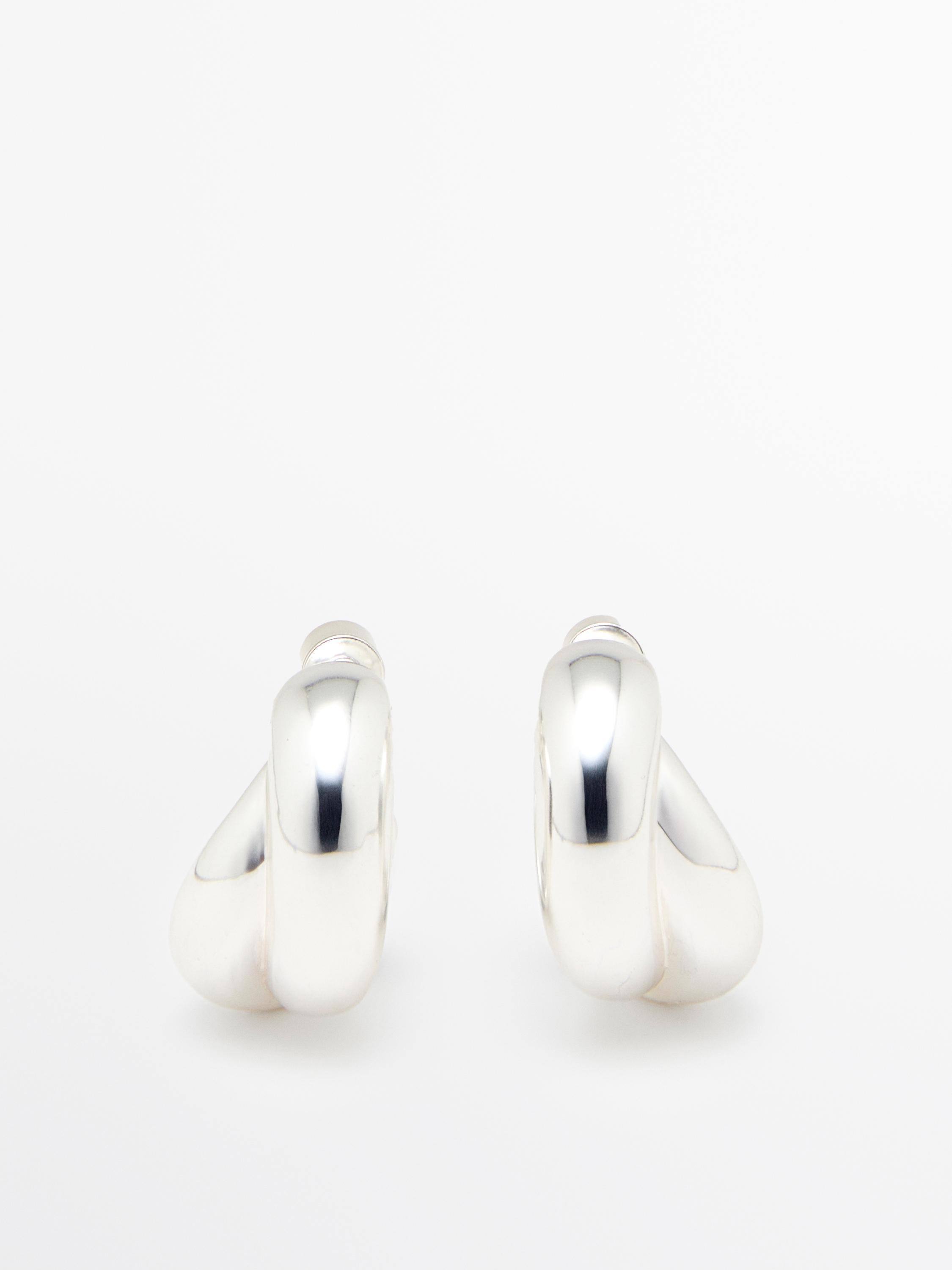 Wraparound hoop earrings | Massimo Dutti UK