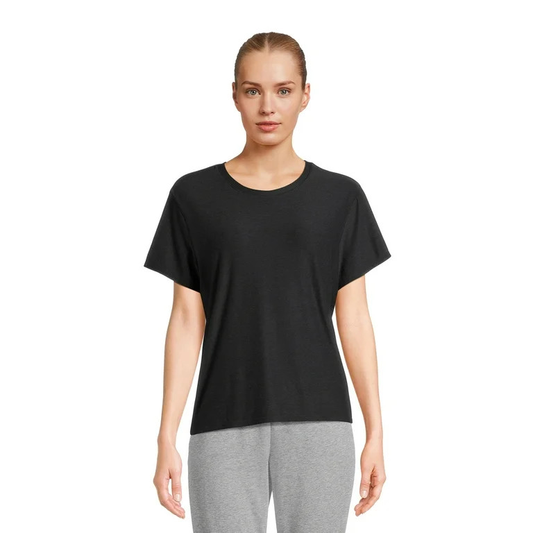 Athletic Works Women's ButterCore Tee with Short Sleeves, Sizes XS-XXXL - Walmart.com | Walmart (US)