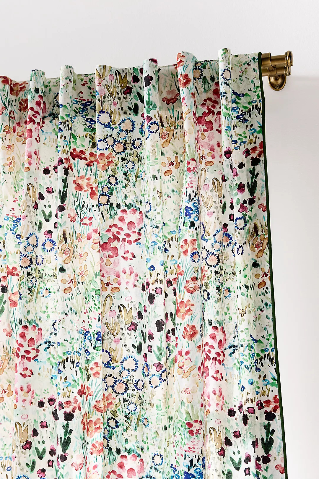 @nestingwithgrace Cotton Floral Printed Curtain | Anthropologie (US)