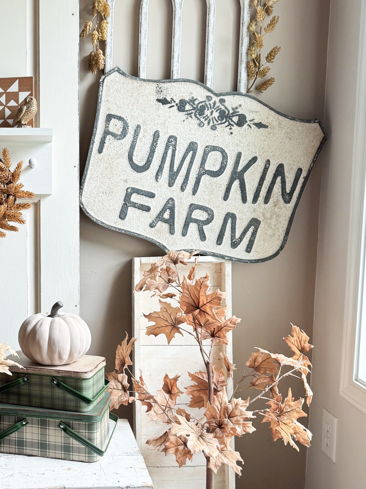 This pumpkin farm sign is a total vibe!! 

#LTKSeasonal #LTKHome