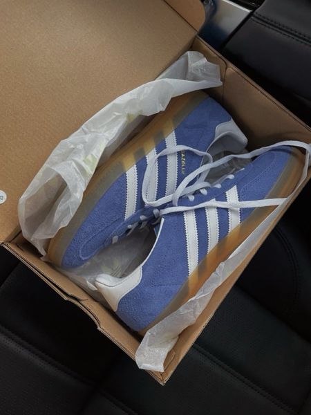adidas originals Gazelle Indoor sneakers in blue and white 

#LTKShoeCrush
