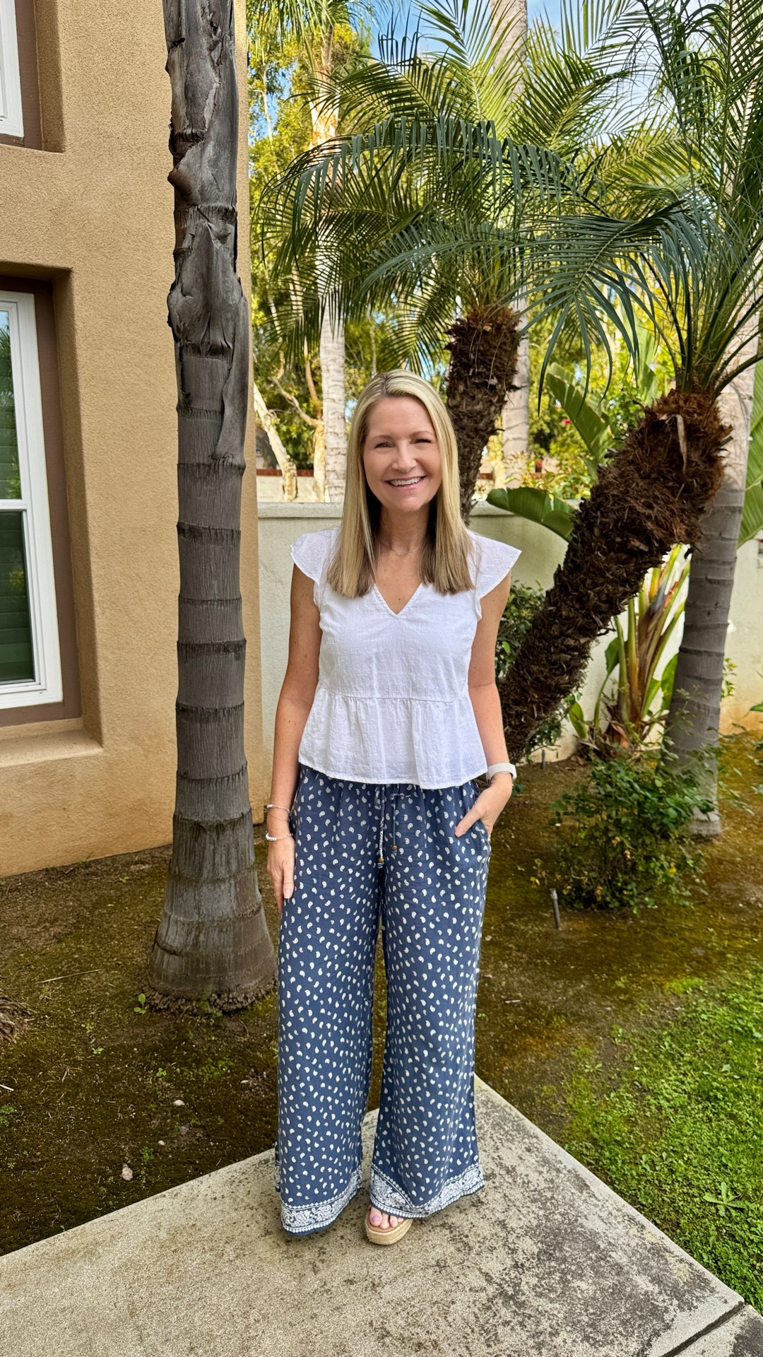 Friday Finds! I grabbed these wide leg boho style pants from Target over the weekend and they are so fun for Summer. They aren’t available online yet but I linked the other colors. 

My white peplum top is an older Abercrombie style but I linked other options. 

#LTKootd #LTKSeasonal #LTKOver40