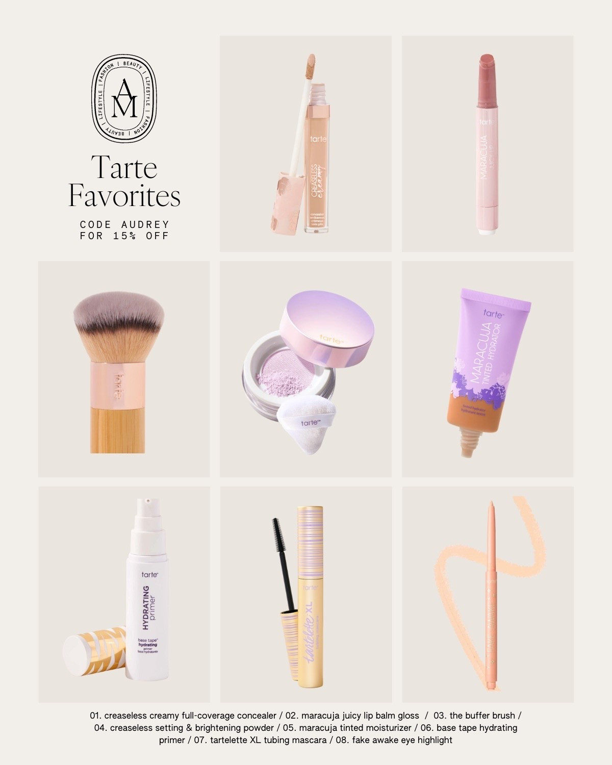 My recent Tarte favorites! Code AUDREY to save 15% on your order 🤍

Everyday makeup, makeup essentials, eye makeup, face makeup, setting powder, skin tint, lipgloss 

#LTKgrwm #LTKBeauty