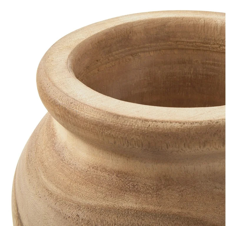 Better Homes & Gardens Natural Wood Vase, 7" | Walmart (US)