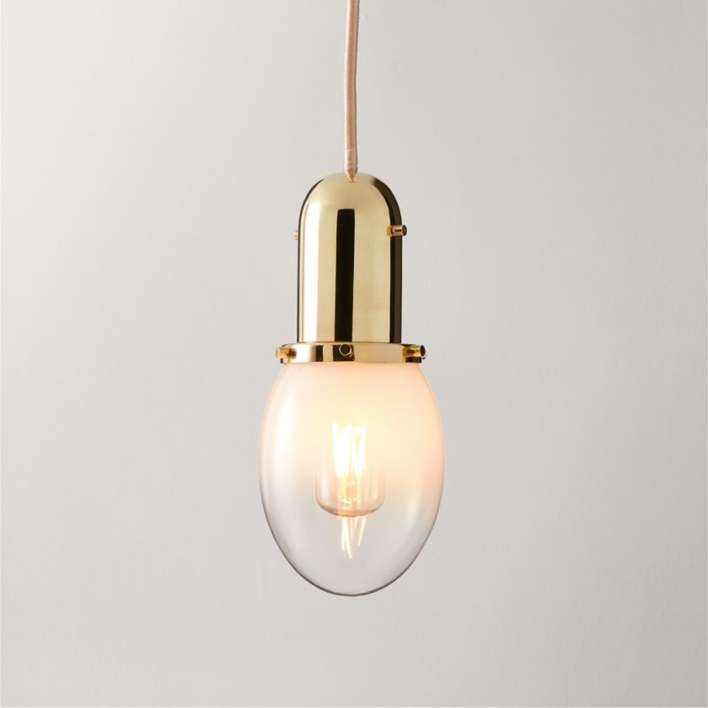 Lille Ombre Glass Oval Pendant Light by goop | CB2 | CB2