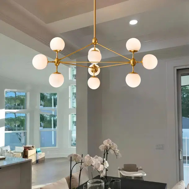 Zahara 10 - Light Unique Sphere Chandelier Modern Glass Bubble Chandelier | Wayfair North America