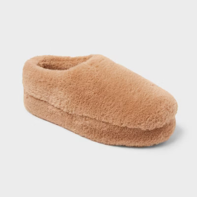 Women's Holling Platform Clog Slippers - Auden™ Tan 12 | Target