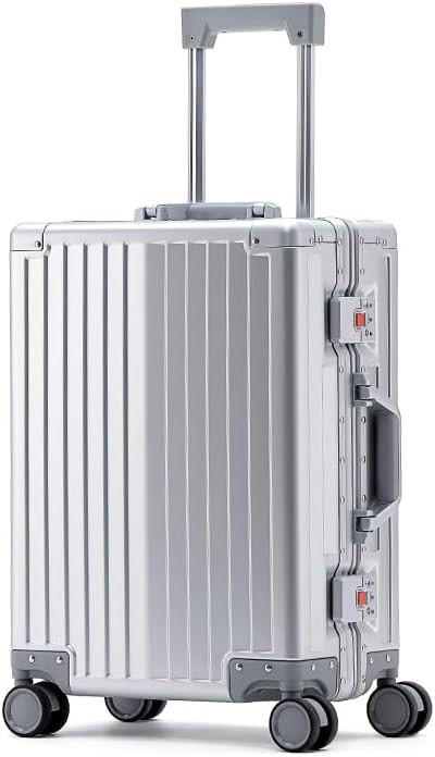 All Aluminum 24 inch Suitcases Carry On Luggage Hard Shell Suitcase Aluminum Alloy Trolley Case w... | Amazon (UK)