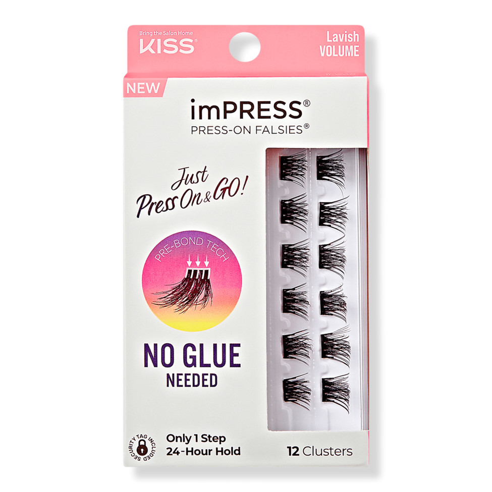 imPRESS Press-On Falsies Eyelash Clusters, Lavish Volume | Ulta