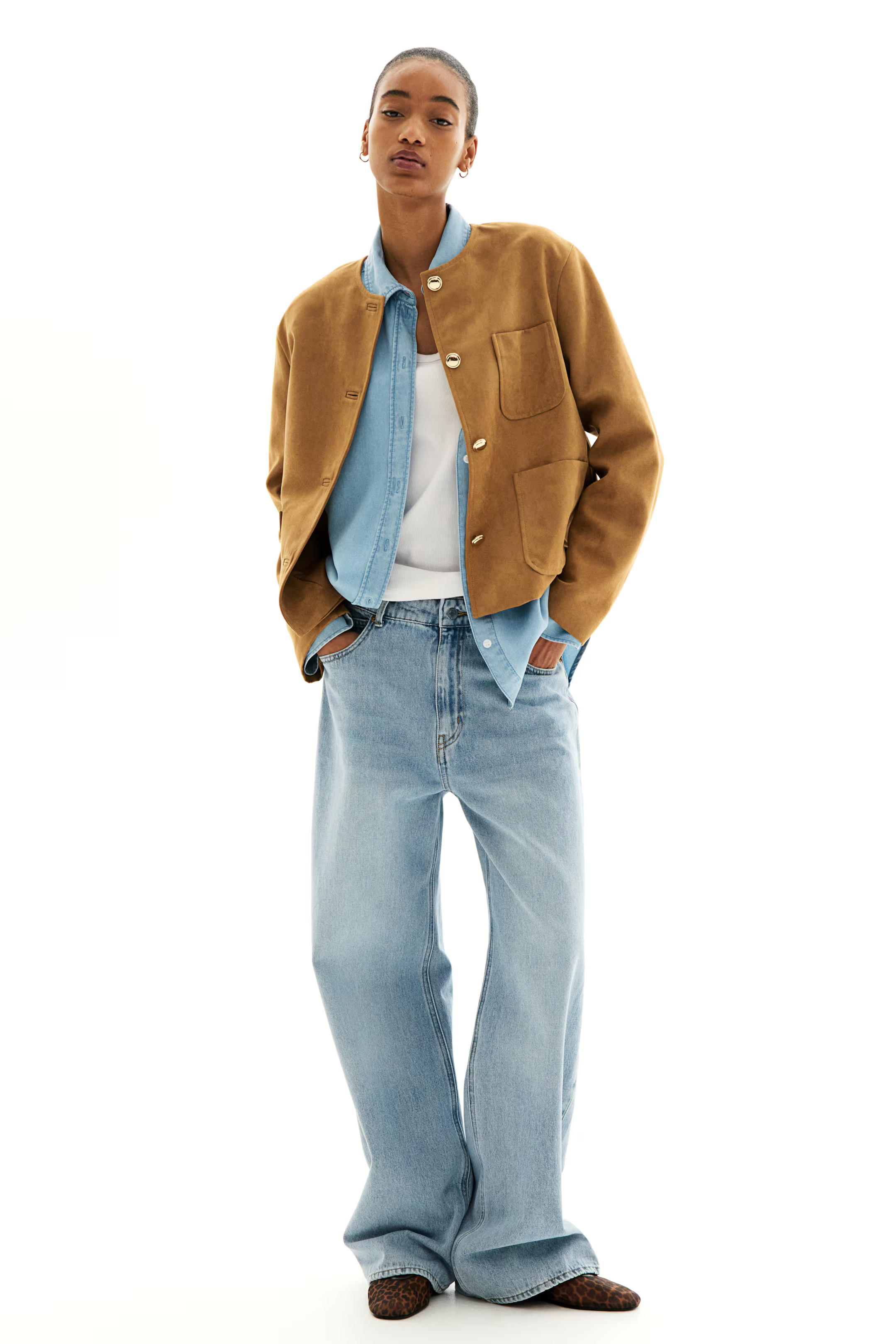 Collarless jacket | H&M (UK, MY, IN, SG, PH, TW, HK)