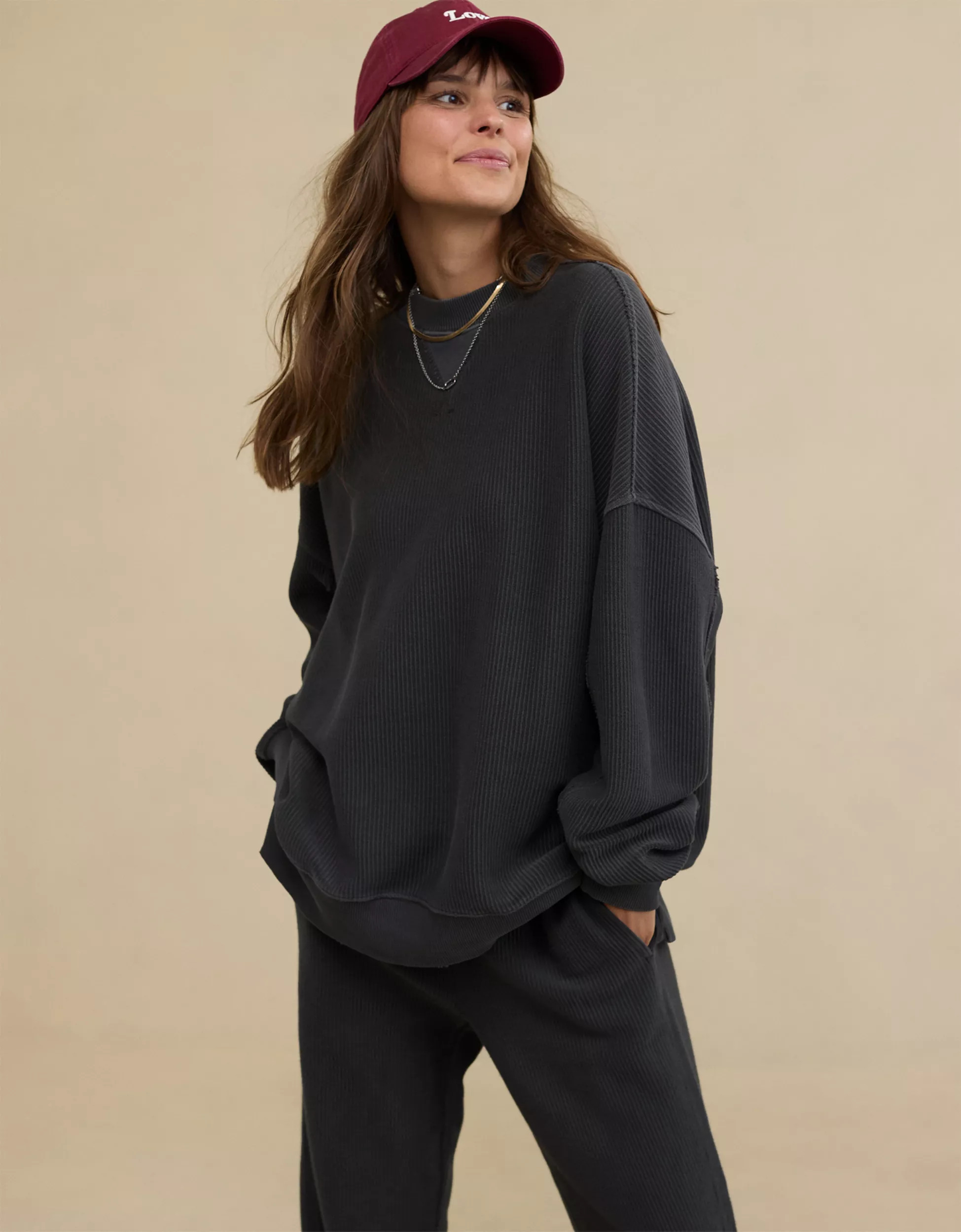 Aerie Big Chill Crew Sweatshirt | Aerie