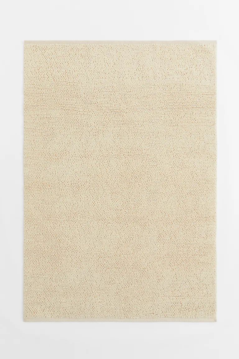 Textured-weave Wool-blend Rug | H&M (US)