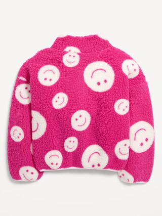 Cozy Sherpa Zip Jacket for Girls | Old Navy (US)