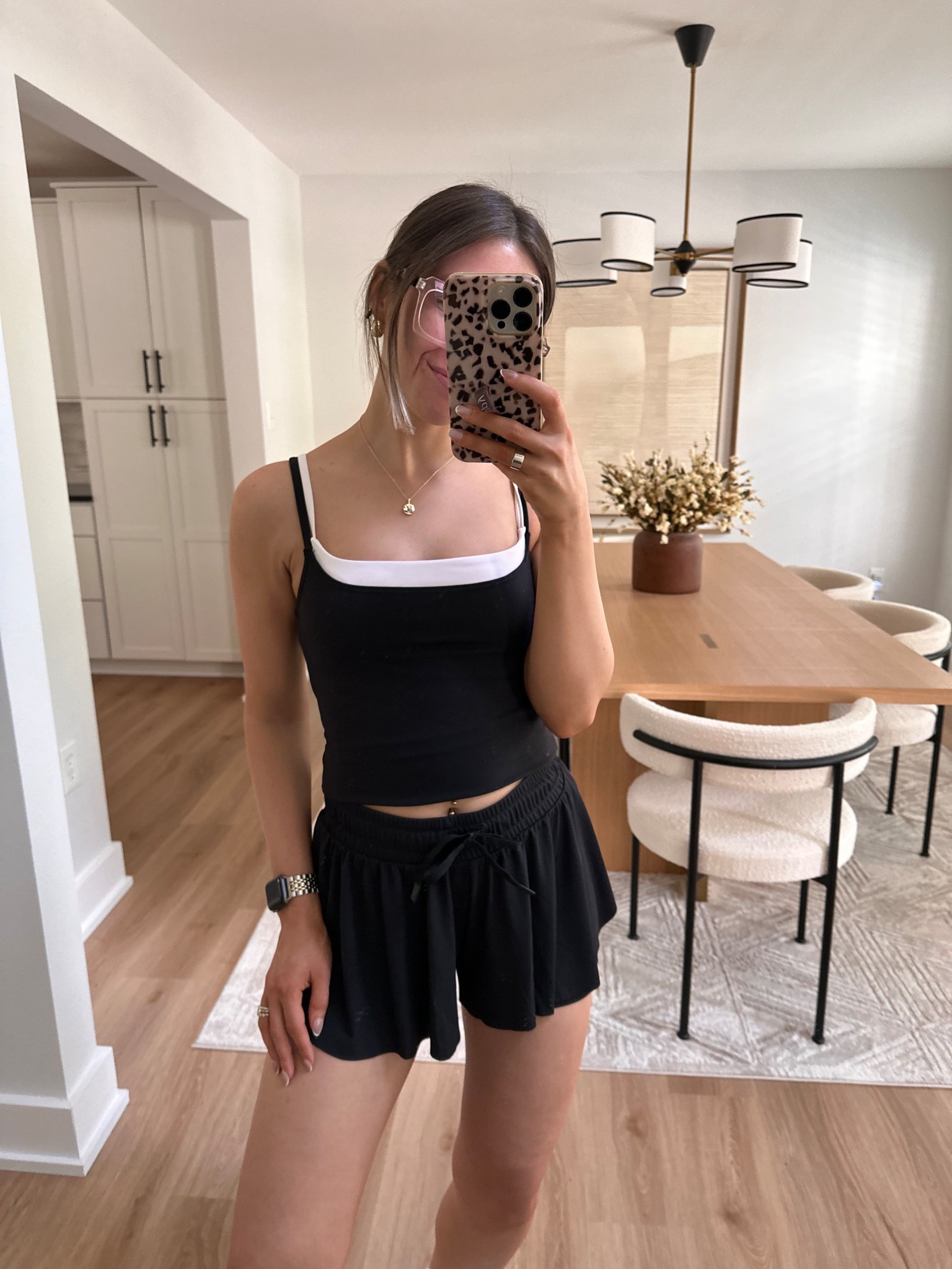 I love the double layered look on this sports bra! So chic and adds a little something to a workout look 

Harmony and Balance flowy active shorts 

On Cloud Form 2 TT in ivory/cream tts

Workout shorts, workout top, workout tank, pastel top, activewear, athletic shorts, On Cloud sneakers, On Cloud, sneakers, travel outfit, lounge outfit, gold jewelry, stack ring, gold band, sports bra, flutter shorts, butterfly shorts, Apple Watch, Apple Watch band, layered top, layered sports bra 

#LTKfitnessgoals #LTKootd #LTKActive