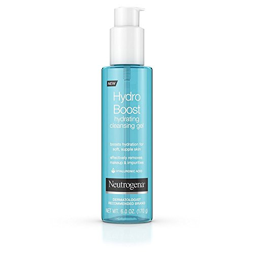 Neutrogena Hydro Boost Lightweight Hydrating Facial Cleansing Gel, Gentle Face Wash & Makeup Remover with Hyaluronic Acid, Hypoallergenic & Non Comedogenic, 6 oz | Amazon (US)