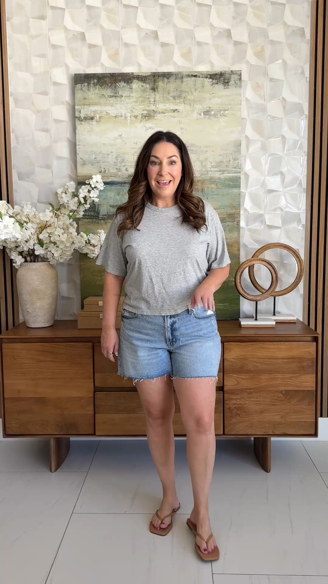 Pistola Mid Rise Kennedy Shorts in a 32 (could have bought a 31).  This is an 11.5" rise with a 4" inseam.  Paired with my AYR Grey Tee this is an easy throw on and go summer outfit! 

 #LTKSeasonal #LTKOver40 #LTKMidsize