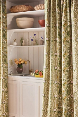 MINDTHEGAP Edelweiss Printed Cotton Curtain | Anthropologie (US)