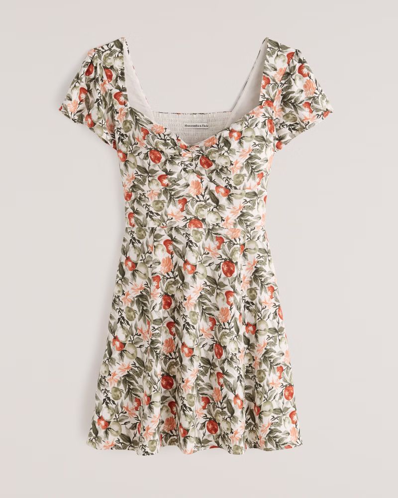 Knot-Front Mini Dress | Abercrombie & Fitch (US)