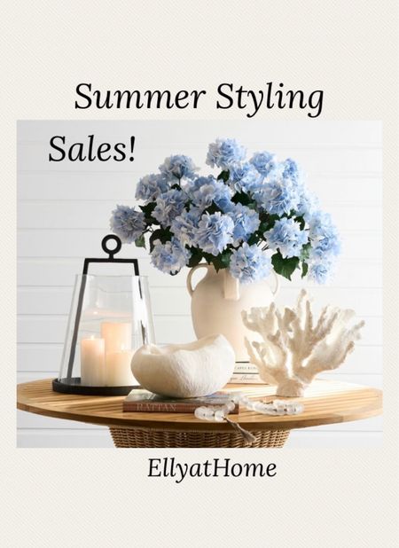 Summer is here! Shop beautiful summer decor on sale at Pottery Barn! Outdoor lanterns, vase, jug, coral pieces, glass beads. Shop more styles and faux hydrangeas. Home decor accessories, interior design. Coastal, modern traditional, classic, chic home style. Sales alert. 


#LTKhome #LTKSeasonal #LTKsalealert