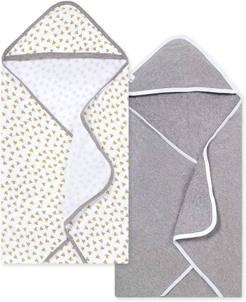 Burt's Bees Baby - Hooded Towels, Absorbent Knit Terry, Super Soft Single Ply, 100% Organic Cotto... | Amazon (US)