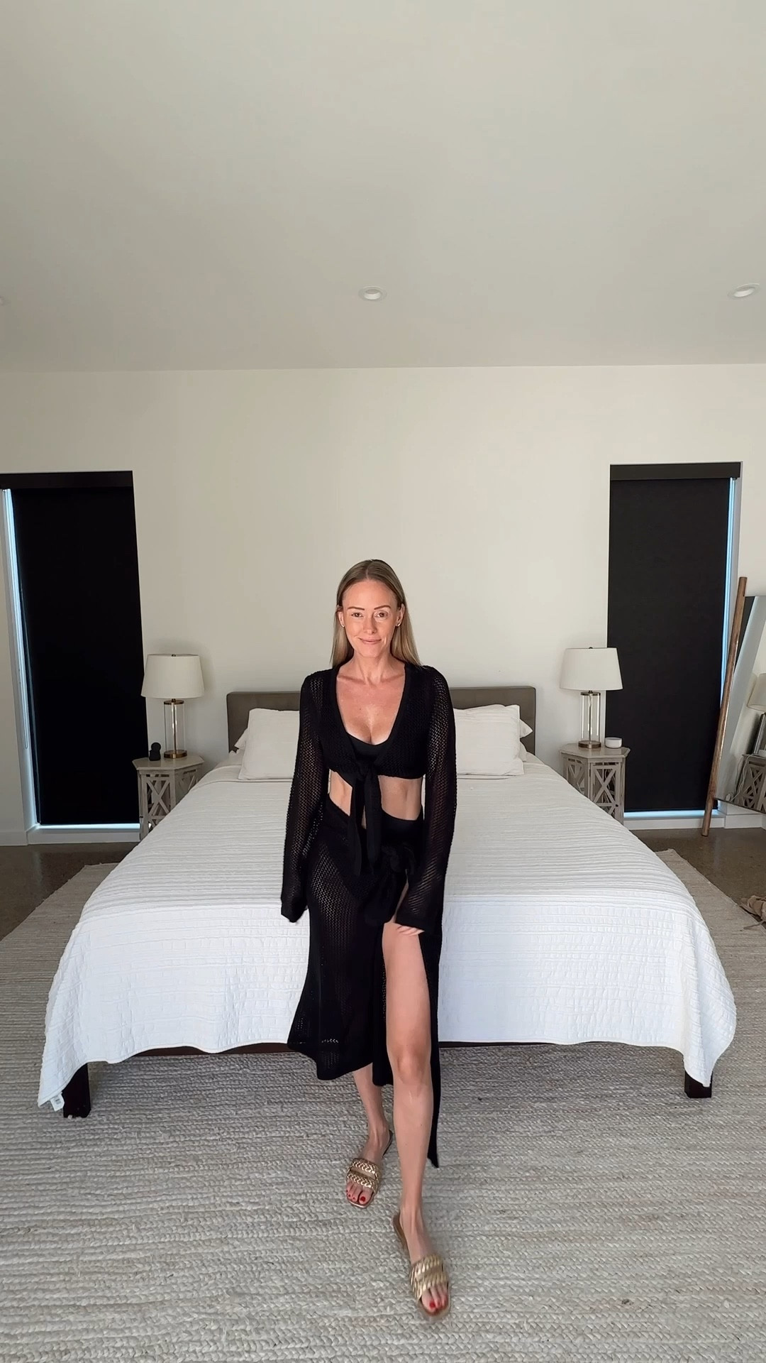Elevate your swimsuit with this cute crochet cover up! The top can tie in the front or back, and the open knit material keeps it light and airy. It comes in a ton of color options and is currently ON SALE! Size: small Color: black

Beach cover up, pool cover up, beach vacation, vacation outfits, pool day, summer outfits, bathing suit, sandals, girls trip, beach vacation outfitss

#LTKSwim #LTKTravel #LTKSaleAlert