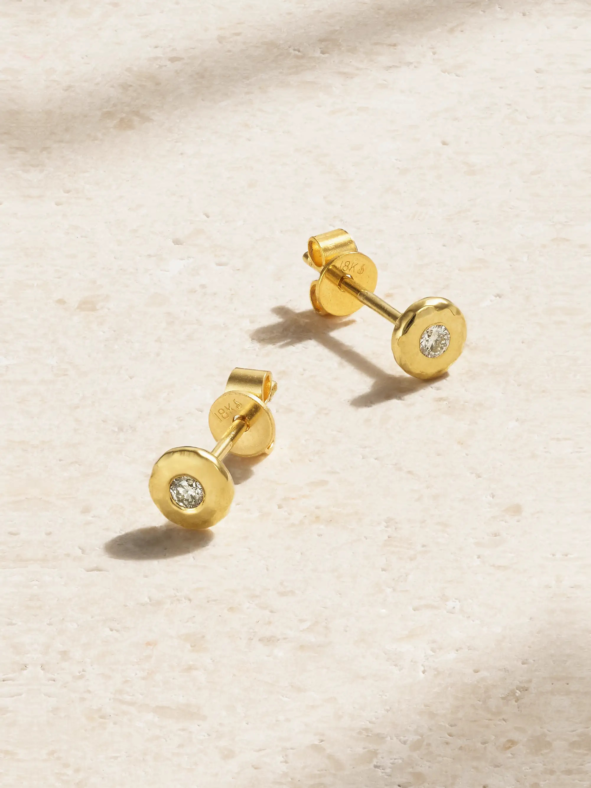 + NET SUSTAIN Nesting Gem 18-karat gold diamond earrings | NET-A-PORTER (UK & EU)