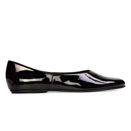 BLACK SUEDE STUDIO Ezra Ballet Flat in Black Patent at Nordstrom, Size 39 Eu | Nordstrom