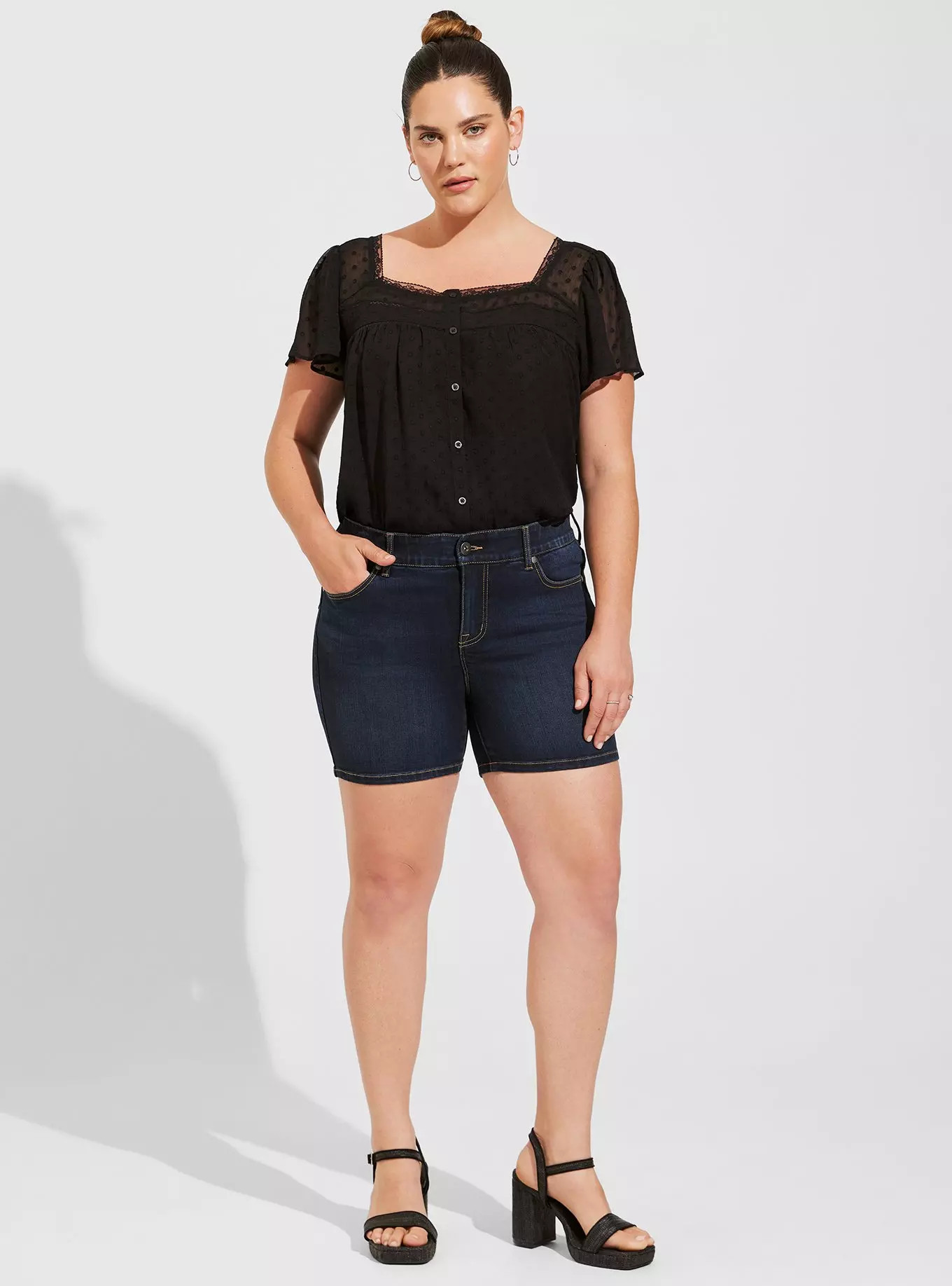 5 Inch Bombshell Premium Stretch High-Rise Short | Torrid (US & Canada)