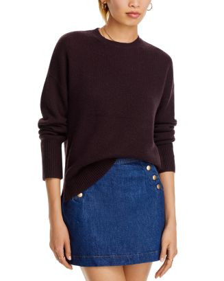 AQUA Drop Shoulder High Low Crewneck Sweater - Exclusive  | Bloomingdale's Women | Bloomingdale's (US)