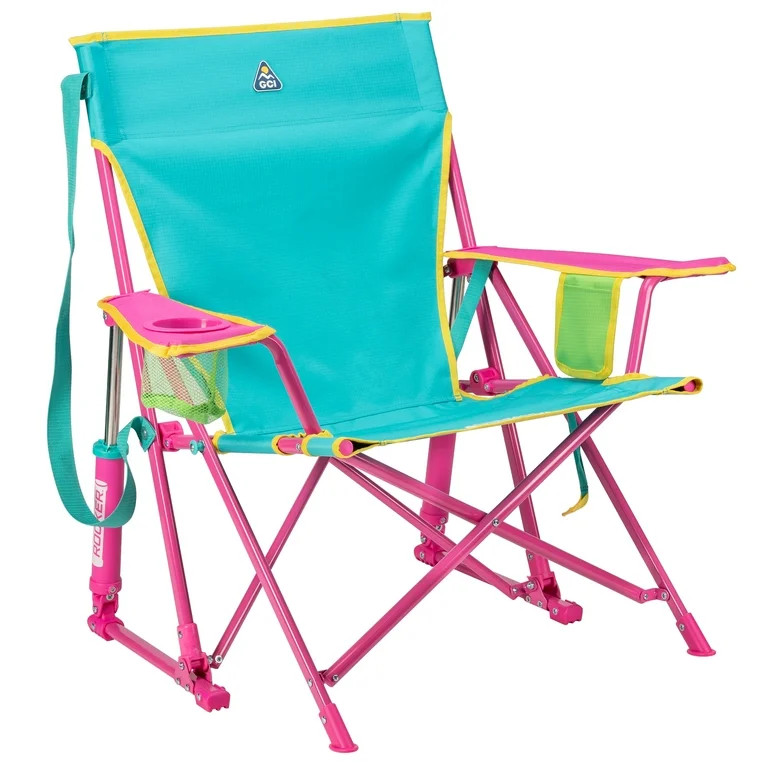 GCI Outdoor Kickback Rocker Low Profile Rocking Camp Chair, Green Retro | Walmart (US)