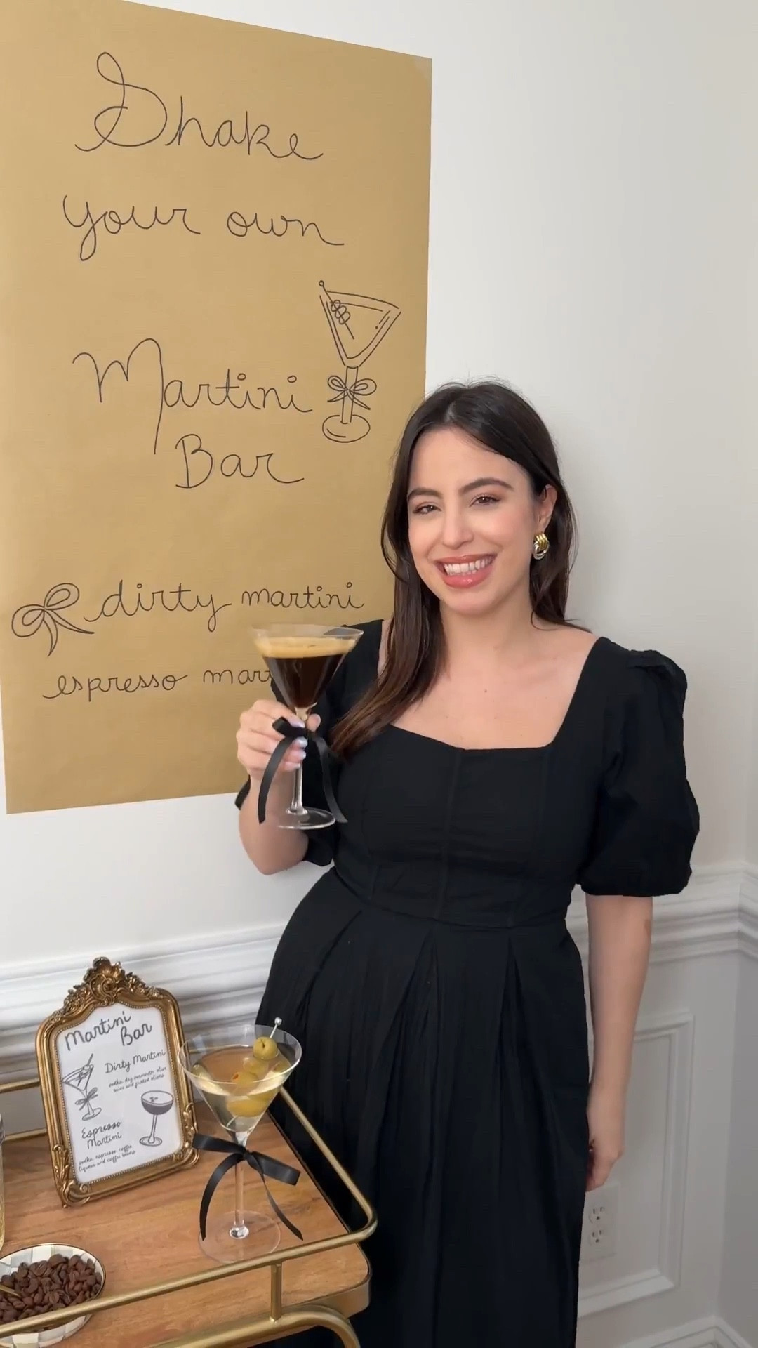 My secret to a successful get-together? This DIY martini bar. I just styled my bar cart and let everyone play bartender. This would be perfect for Spring, especially when it's your first time hosting a garden party.

party inspo, bar cart essentials, drinkware, hostess life, entertaining at home, home bar, brunch date, hosting hack

#LTKU #LTKSeasonal #LTKHome