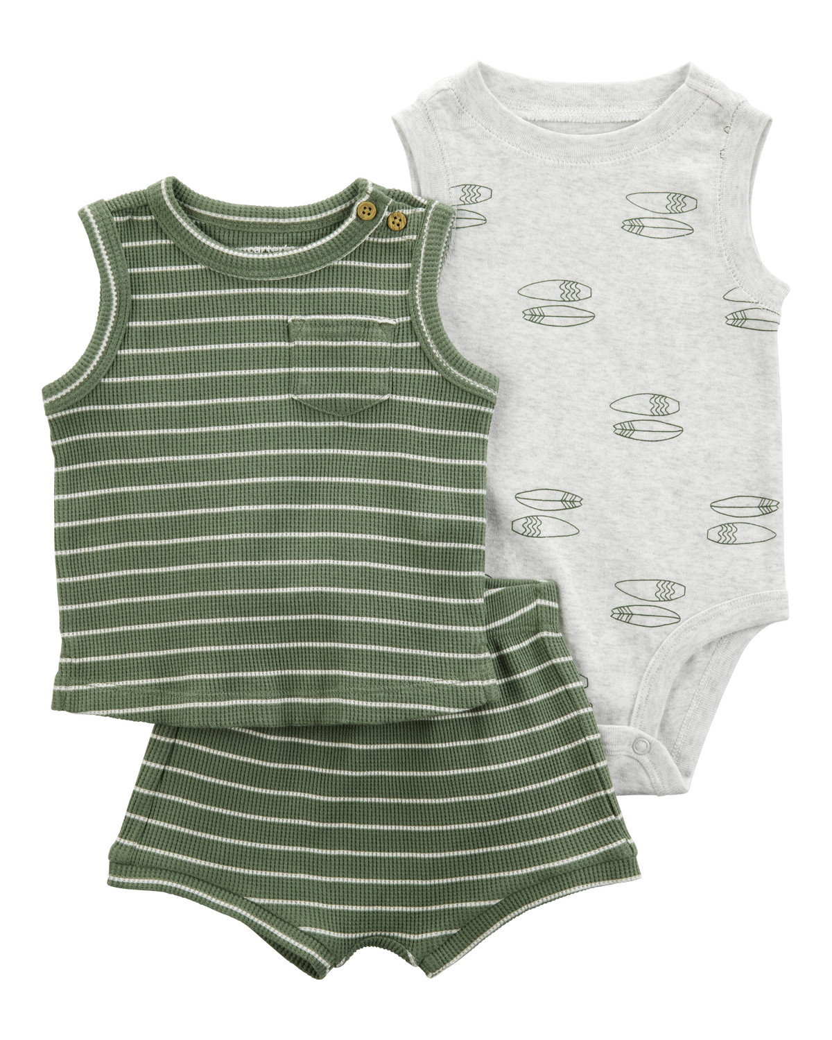 Baby 3-Piece Surfboard Little Short Set | Carter's Inc