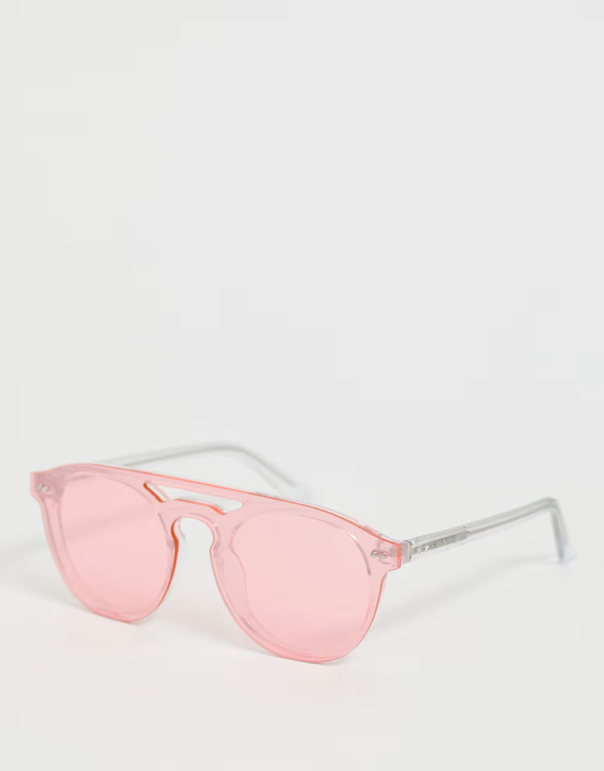 Calvin Klein CK19500S Round Sunglasses-Orange | ASOS (Global)