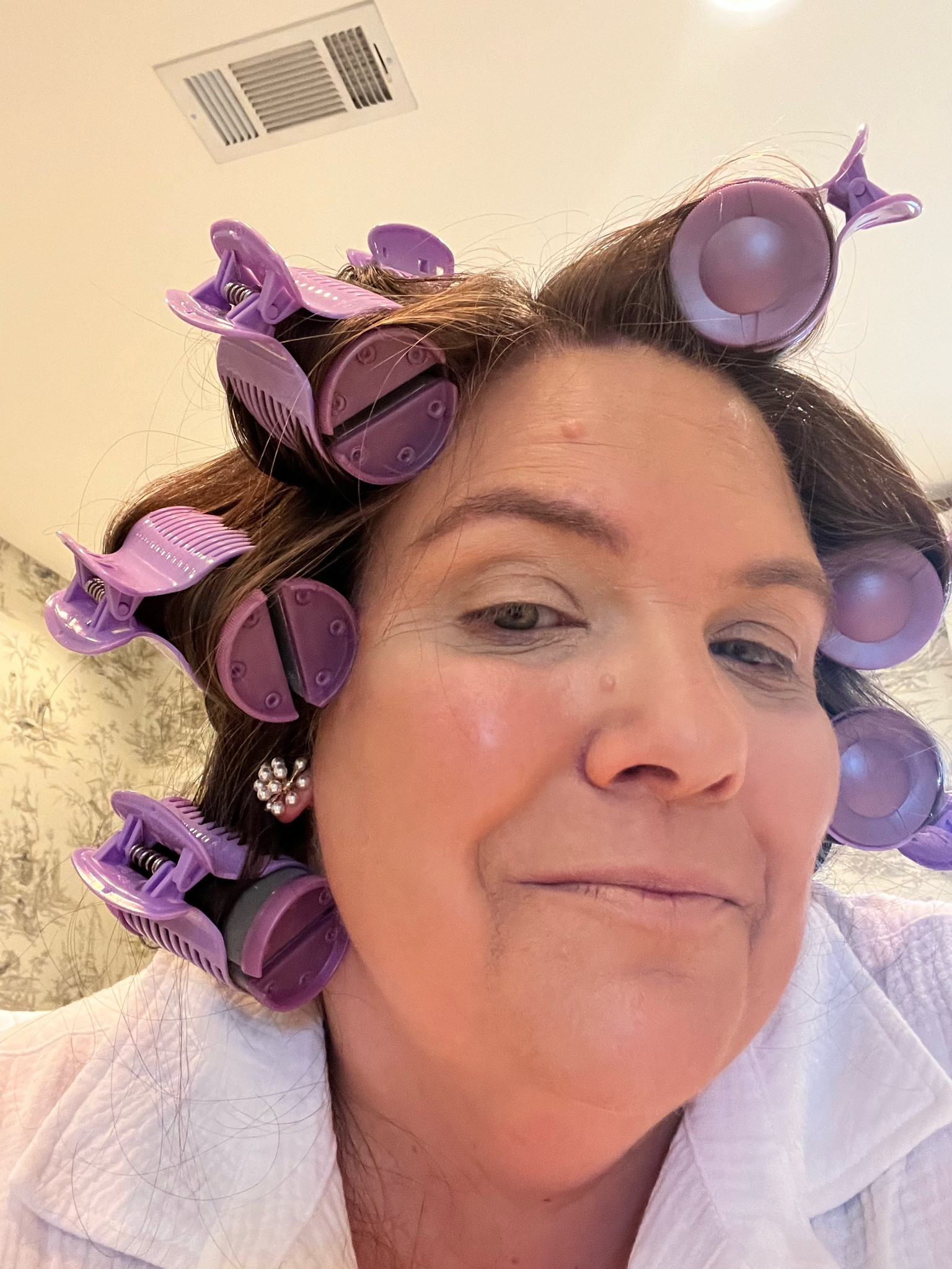 What’s more southern than hot rollers and pearl earrings?!? This is my pre-show look! 

#LTKover40 #LTKbeauty #LTKplussize