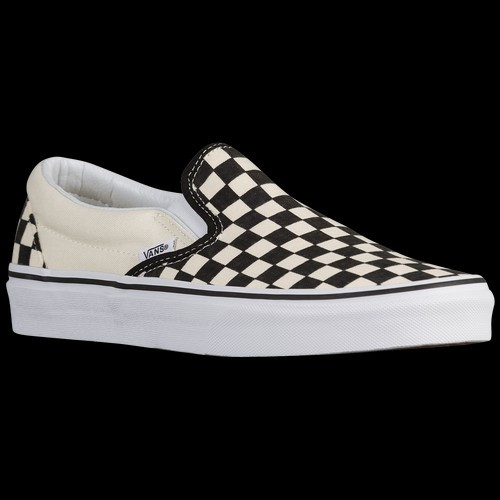 Vans Mens Classic Slip On - Shoes White/Black | Foot Locker (US)